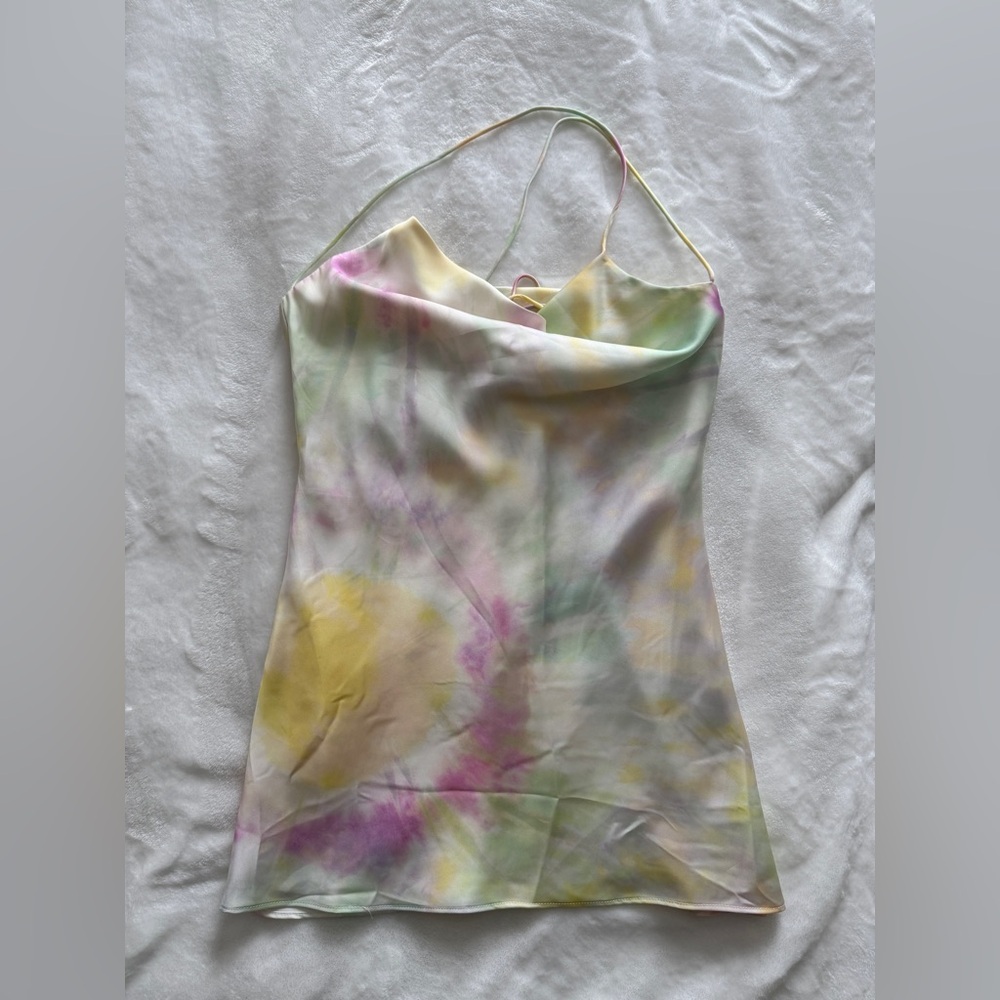 NEW Zara Backless Satin Dress